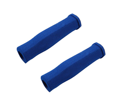 2 Pcs Soft Sponge Cycling Fixed Gear Bike Handlebar Grips - Blue