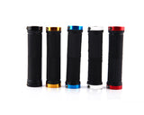 2 Pcs Rubber Cycling Mountain Bike Road Bike Handlebar Grips - Black