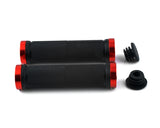 2 Pcs Rubber Cycling Mountain Bike Road Bike Handlebar Grips - Red