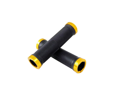 2 Pcs Rubber Cycling Mountain Bike Road Bike Handlebar Grips - Gold