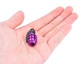 2 Pcs Grenade Shaped Bicycle BMX Bike Car Tire Tyre Valve Caps -Purple