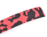 Camouflage Cycling Bike Handlebar Tape Wrap with 2 Bar Plug - Red