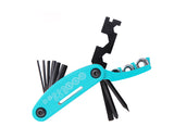 15 in 1 Multifunction Bike Cycling Mechanic Repair Tool Kit - Blue