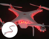 DJI Phantom Quadcopter Decoration Light Strap 81 LED Lamps Strip - Red