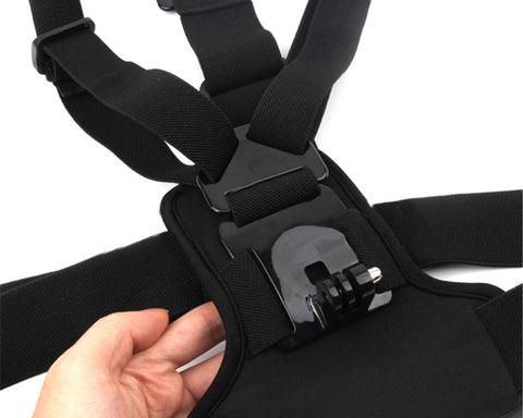 GoPro Adjustable Elastic Chest Mount Harness for Hero Camera - Black