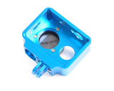 Protective Aluminum Case w/Lens Cap for Xiaomi Yi Action Camera -Blue