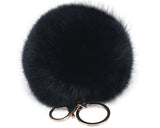 6 Pcs Fluffy Fur Ball Keychain