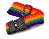 2 Pcs Security Rainbow Luggage Straps with Password Lock