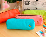 Lovely Deer Candy Color Student Pencil Bag - Green