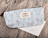 Floral Canvas Pen and Pencil Case