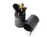 12 Pcs Professional Makeup Brush Set with Cup Holder - Black