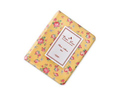 Retro Rose Photo Album for Fujifilm Instax Mini Films - Yellow