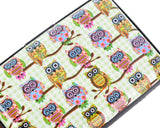 Owl Printed Business Card Case - White