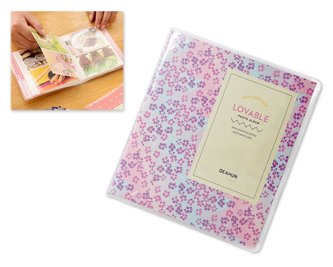 Lovable Card Holder Photo Album for Fujifilm Instax Mini Film - Flower