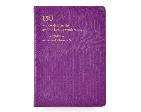 Luxury Card Holder Photo Album for Fujifilm Instax Mini Films - Purple