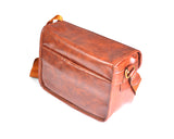 Retro PU Leather DSLR Camera Shoulder Bag - Brown