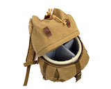 Retro Canvas DSLR Camera Backpack - Brown