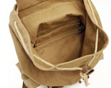 Retro Canvas DSLR Camera Backpack - Brown