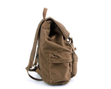 Retro Canvas DSLR Camera Rucksack with Removable Partition - Deep Brown