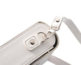 Simple PU Leather Shoulder Bag for Mirrorless Camera - White