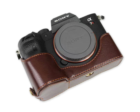 Retro Sony A7R IV Genuine Leather Half Camera Case