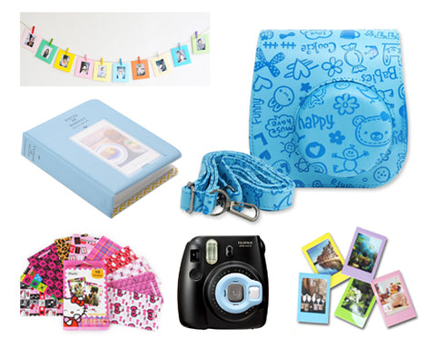 Fujifilm Bundle Set Frame/ Cartoon Case for Fuji Instax  Mini 8 - Blue