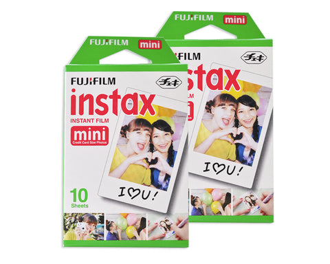 20 Sheets Fujifilm Instax Polaroid Mini Films For Fuji Instant Camera