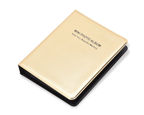 Mini Book Style Photo Album for Fujifilm Instax Mini Films - Gold