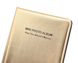 Mini Book Style Photo Album for Fujifilm Instax Mini Films - Gold