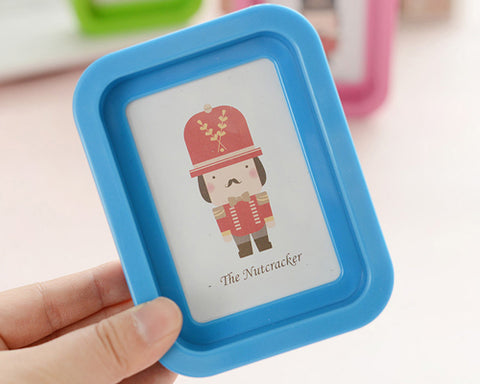 Cute Mini Soldier Picture Frame Children Nursery Photo Holders - Navy