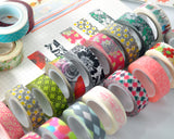 10 Pcs 1.5 cm Japanese Flower Craft Decor Paper Washi Masking Tape