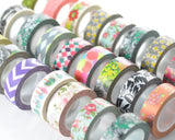 10 Pcs 1.5 cm Japanese Flower Craft Decor Paper Washi Masking Tape