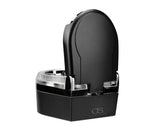 Mini Portable LED Car Cigarette Smokeless Ashtray - Black