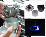 Mini Portable LED Car Cigarette Smokeless Ashtray - Black