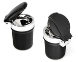 Portable Auto LED Car Cigarette Smokeless Ashtray - Black