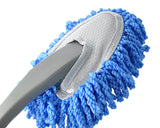 Removable Retractable Car Nanofiber Car Wash / Waxing Brush Set - Blue