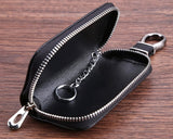 Weaving Series Leather Car Key Chain Bag