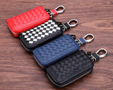 Weaving Series Leather Car Key Chain Bag