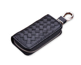 Weaving Series Leather Car Key Chain Bag