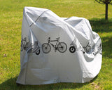 Heavy Duty Waterproof Bike Cover for Outdoor Bicycle Storage - White