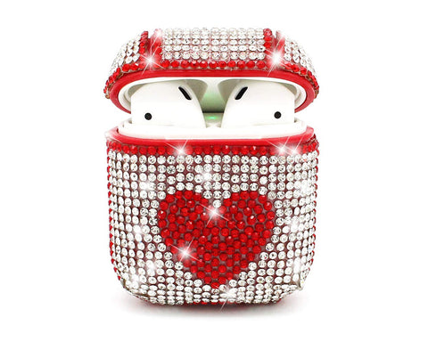 Heart Bling Swarovski Crystal AirPods Case