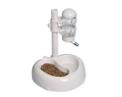 Pet Dog Feeding Bowl with Water Dispenser