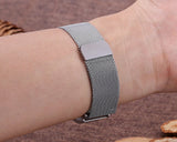 Magnet Stainless Steel Mesh Watch Band for Fitbit Alta - Silver