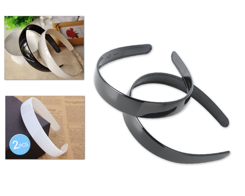 2 Pcs Plastic Scroll Hair Hoop Headband Ornament with Teeth