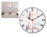 12" Retro Retro Style Quiet Sweep Quartz Wall Clock