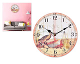 12" Retro Retro Style Quiet Sweep Quartz Wall Clock