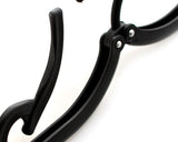 5 Pcs Plastic Folding Clothes Hanger - Black