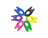 5 Pcs Plastic Folding Clothes Hanger - Purple