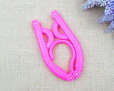 5 Pcs Plastic Folding Clothes Hanger - Pink