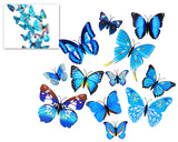 12 Pieces DIY Home Decoration 3D Butterflies Wall Stickers